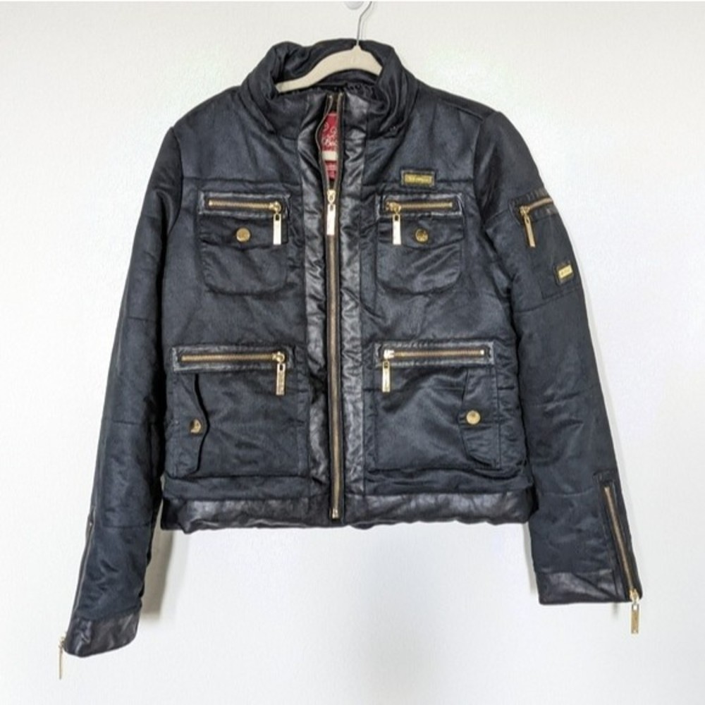Y2K Apple Bottoms Anorak Jeans Jacket - M